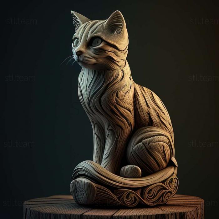 3D модель Эгейская кошка (STL)
